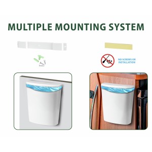 POUBELLE PORT 5,5L COULEUR BLANCHE