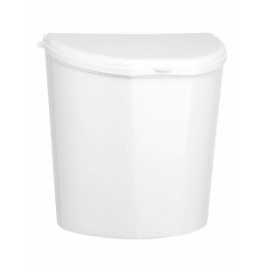 POUBELLE PORTE 10L BLANCHE