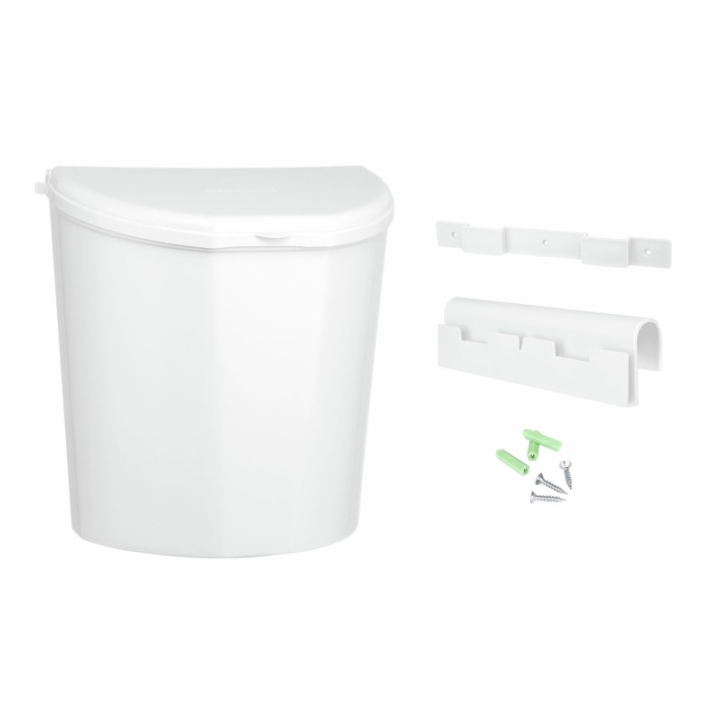 POUBELLE PORTE 10L BLANCHE