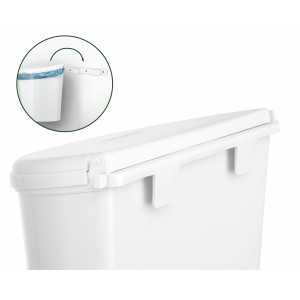 POUBELLE PORTE 10L BLANCHE