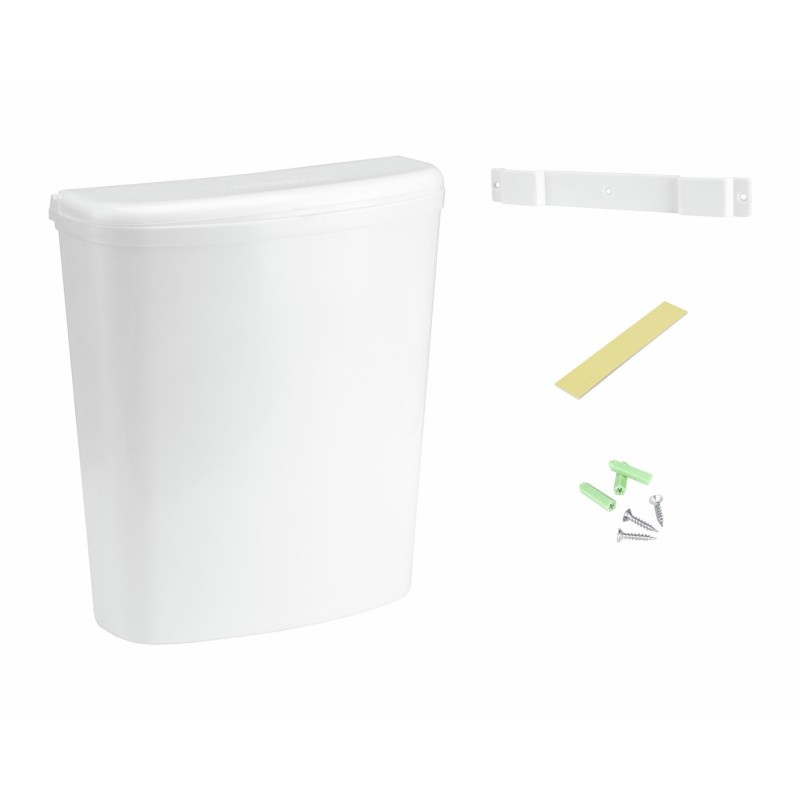 POUBELLE PORT 5,5L COULEUR BLANCHE
