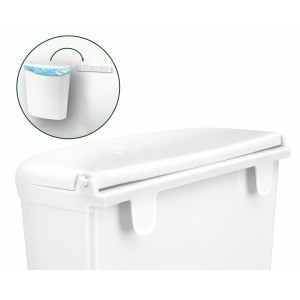 POUBELLE PORT 5,5L COULEUR BLANCHE