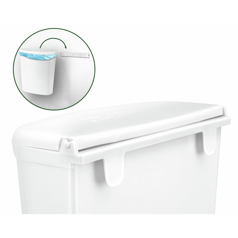 POUBELLE PORT 5,5L COULEUR BLANCHE